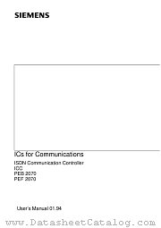 PEB2070-PV2.4 datasheet pdf Infineon