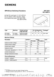 PZT2222 datasheet pdf Infineon