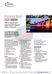 SDA9489X datasheet pdf Infineon