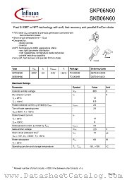 SKP06N60 datasheet pdf Infineon
