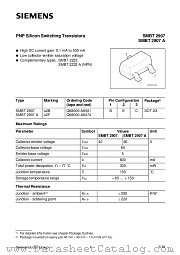 SMBT2907 datasheet pdf Infineon