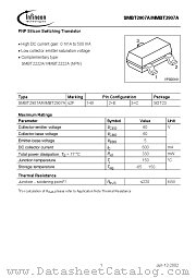 SMBT2907A/MMBT2907A datasheet pdf Infineon