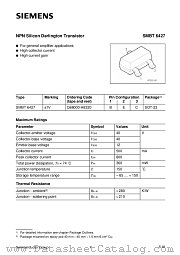 SMBT6427 datasheet pdf Infineon