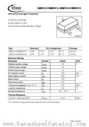 SMBTA14/MMBTA14 datasheet pdf Infineon