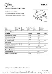 SMBTA42 datasheet pdf Infineon