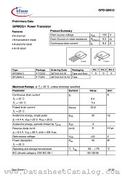 SPD08N10 datasheet pdf Infineon
