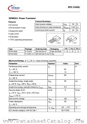 SPD21N05L datasheet pdf Infineon