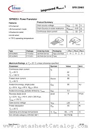 SPD23N05 datasheet pdf Infineon