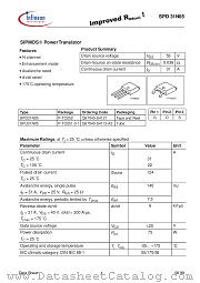 SPD31N05 datasheet pdf Infineon