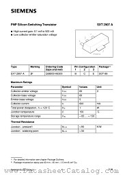 SXT2907A datasheet pdf Infineon