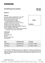 TAF2453G datasheet pdf Infineon