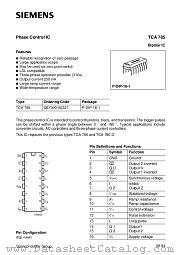 TCA785 datasheet pdf Infineon