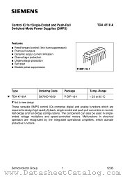 TDA4718A datasheet pdf Infineon