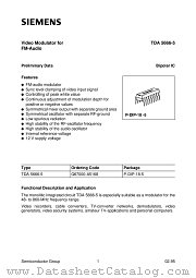 TDA5666-5 datasheet pdf Infineon