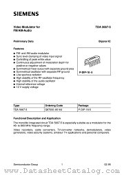 TDA5667-5 datasheet pdf Infineon