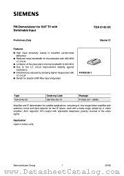 TDA6142-5X datasheet pdf Infineon