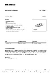 TDA6160-2X datasheet pdf Infineon