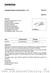 TLE4211 datasheet pdf Infineon