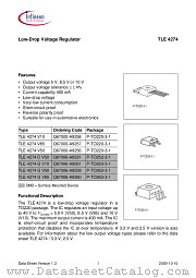 TLE4274V10 datasheet pdf Infineon