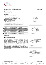 TLE4275-S datasheet pdf Infineon