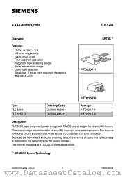 TLE5203-G datasheet pdf Infineon