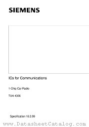 TUA4306 datasheet pdf Infineon