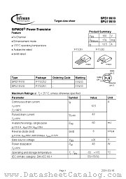 SPU11N10 datasheet pdf Infineon