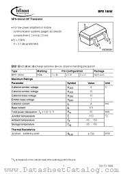 BFR180W datasheet pdf Infineon