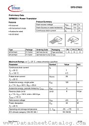 SPD07N20 datasheet pdf Infineon