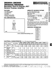 2N3954 datasheet pdf Intersil