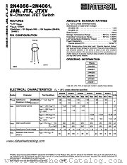 2N4861 datasheet pdf Intersil