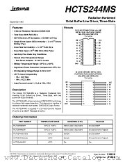 HCTS244MS datasheet pdf Intersil