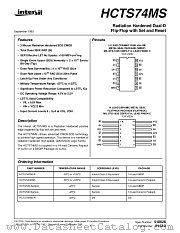 HCTS74MS datasheet pdf Intersil