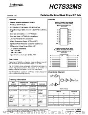 HCTS32MS datasheet pdf Intersil