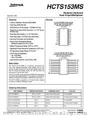 HCTS153MS datasheet pdf Intersil