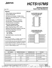 HCTS157MS datasheet pdf Intersil