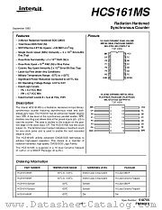HCS161MS datasheet pdf Intersil