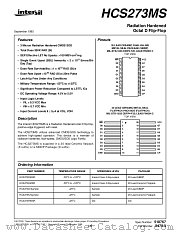 HCS273MS datasheet pdf Intersil