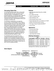 HSP43220 datasheet pdf Intersil