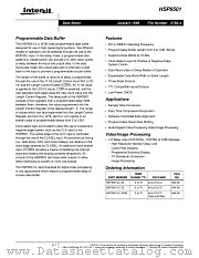 HSP9501 datasheet pdf Intersil