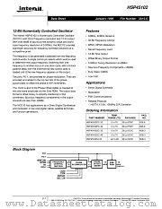 HSP45102 datasheet pdf Intersil