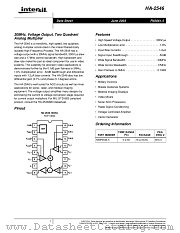 HA-2546 datasheet pdf Intersil