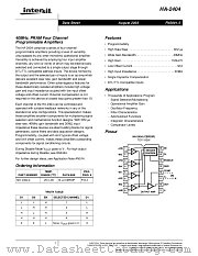 HA-2404 datasheet pdf Intersil