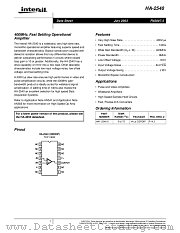 HA-2540 datasheet pdf Intersil