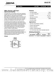 HA-5170 datasheet pdf Intersil