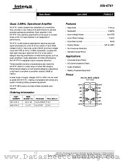 HA-4741 datasheet pdf Intersil