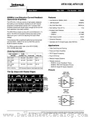 HFA1100 datasheet pdf Intersil
