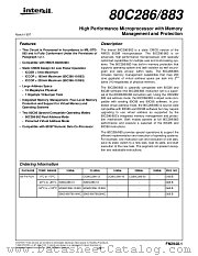 80C286/883 datasheet pdf Intersil