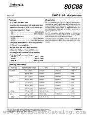 80C88/883 datasheet pdf Intersil