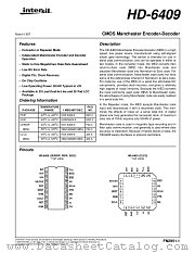 HD-6409 datasheet pdf Intersil